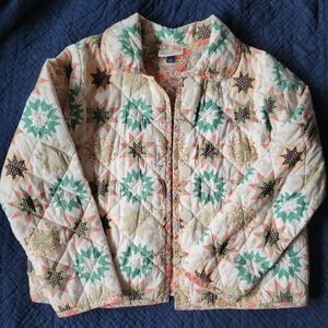 Universal Thread Quilted Bomber Jacket size M